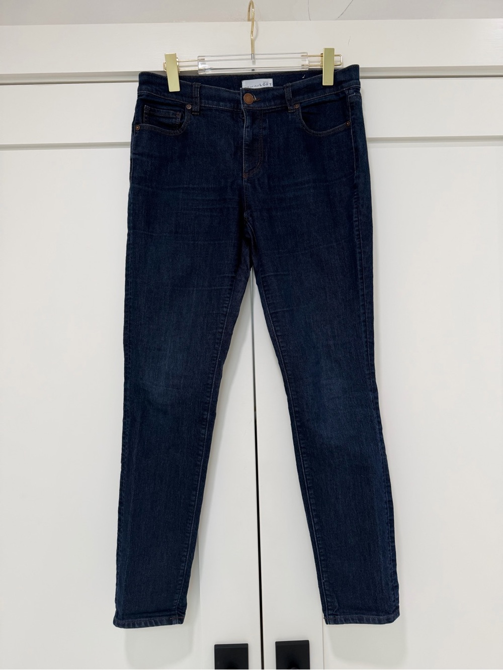 Ann Taylor LOFT Modern Skinny Jeans Women’s Size 29/8 Dark Wash Stretch Ankle